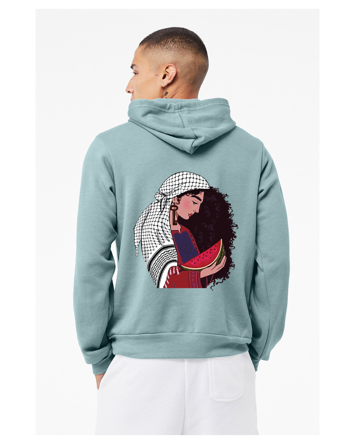 1948 Hoodie Blue Wash w/ Woman on Back